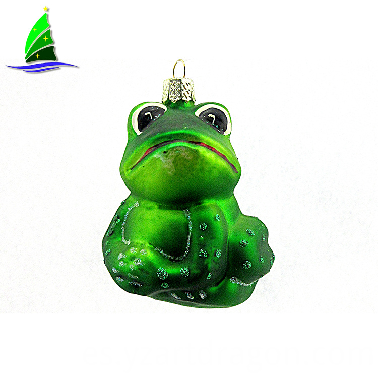 Adornos de vidrio en forma de rana Frog Shaped Glass Ornaments